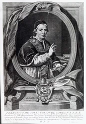 Pope Clement XIV (engraved by Domencio Cunego)